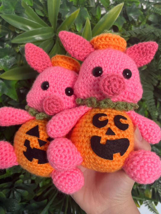 Autumn Piglet Plushie