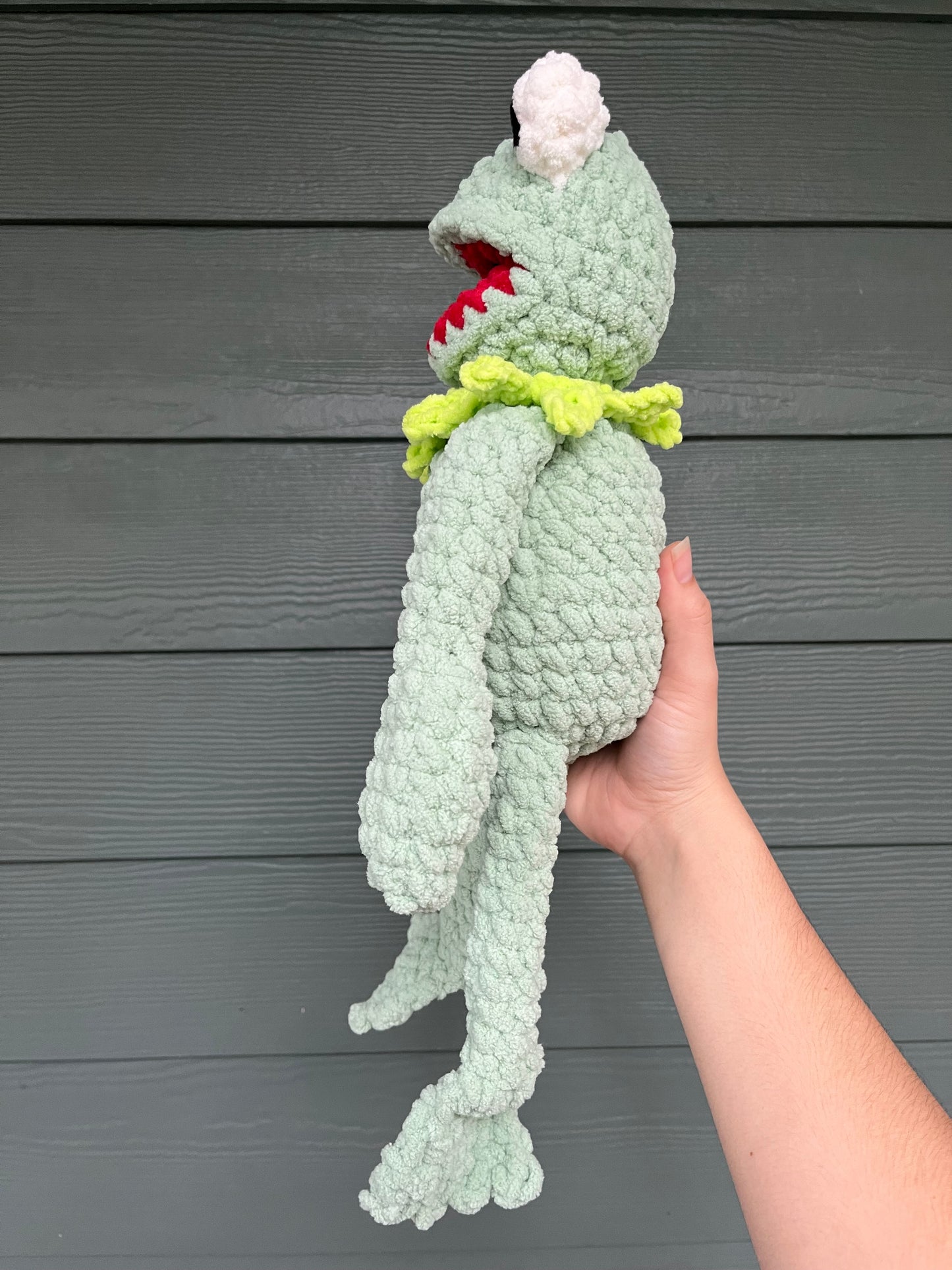 Large Fuzzy Plushie - Kermit