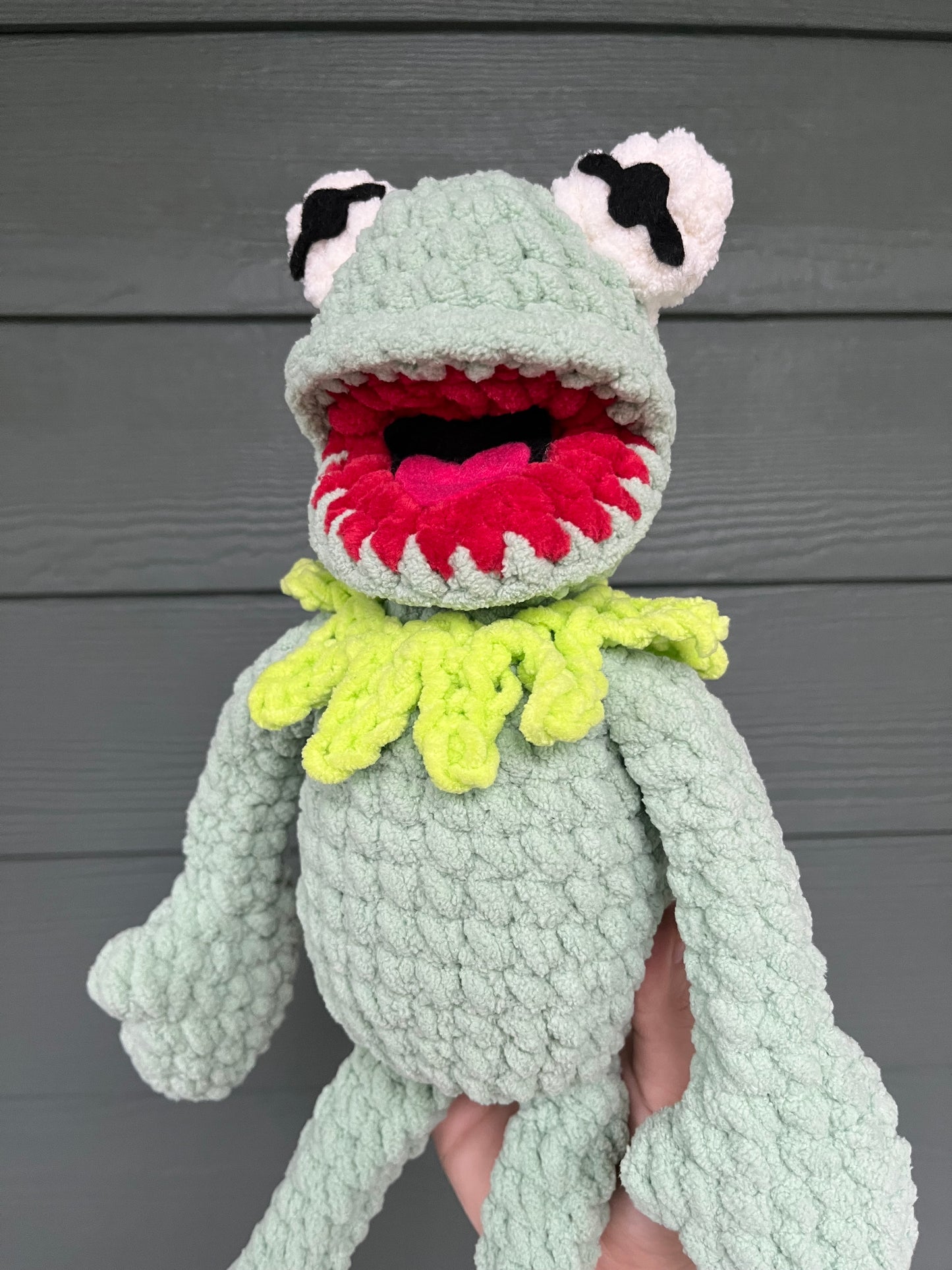 Large Fuzzy Plushie - Kermit