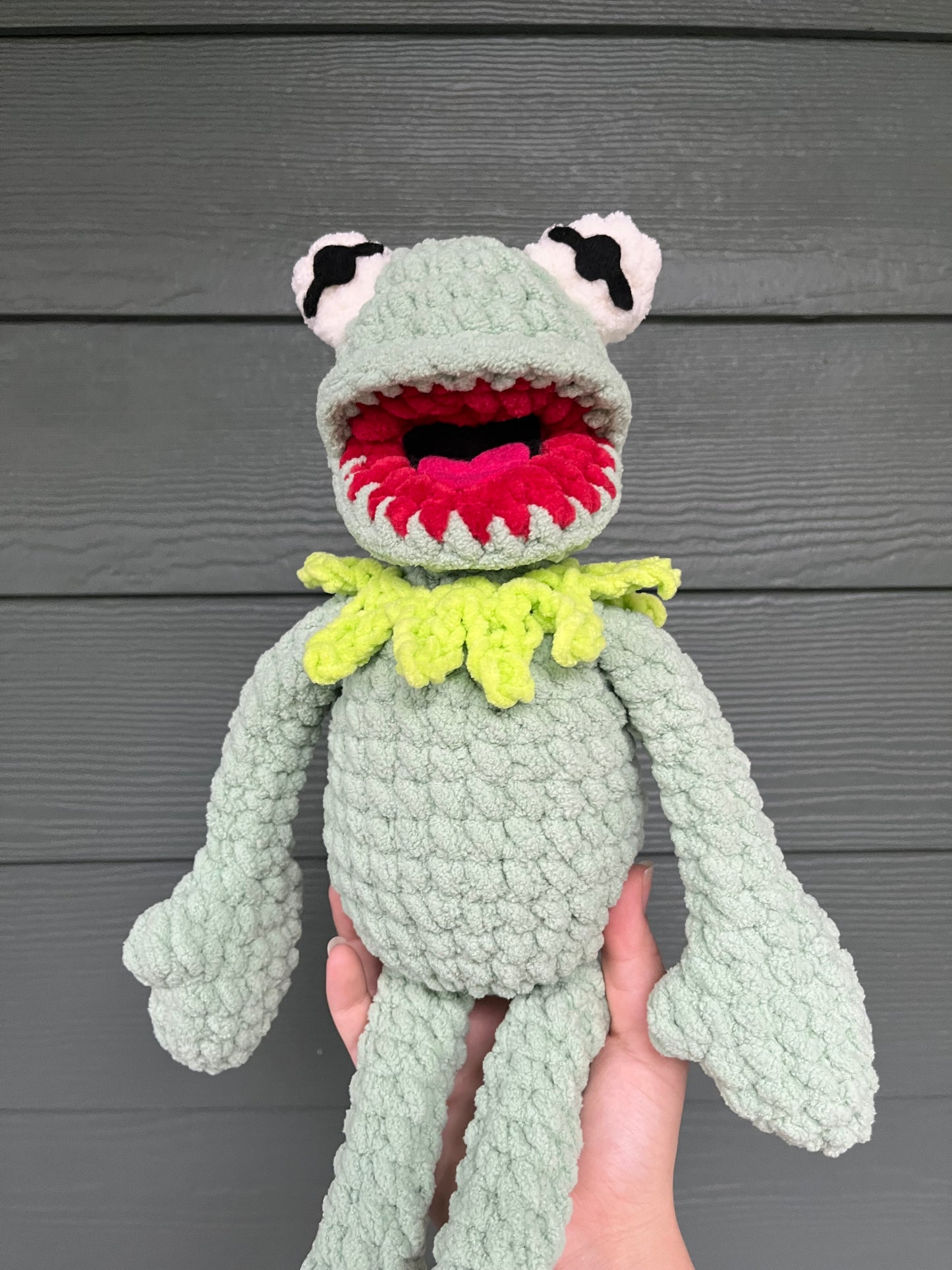 Large Fuzzy Plushie - Kermit