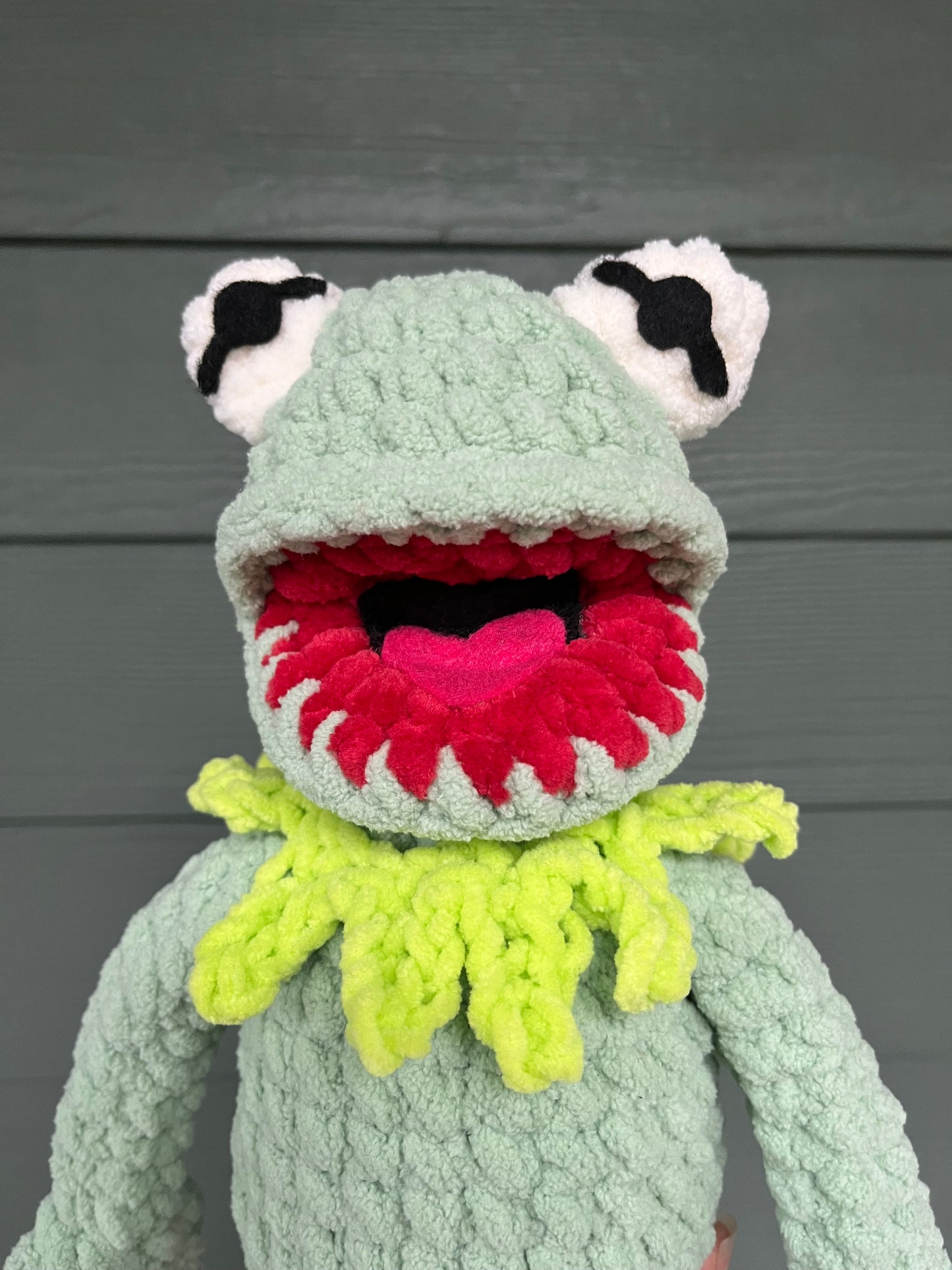 Large Fuzzy Plushie - Kermit